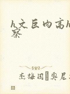 h文巨肉高h警察封面