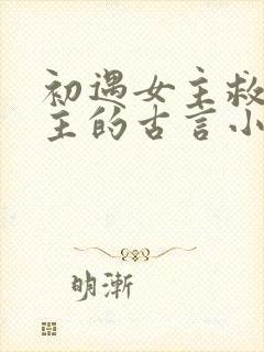 初遇女主救了男主的古言小说封面