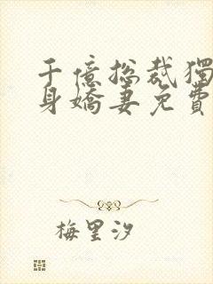 千亿总裁独宠替身娇妻免费版