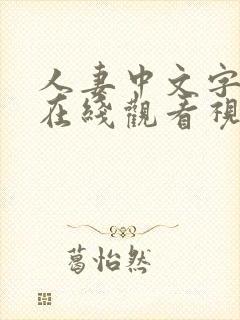 人妻中文字幕网在线观看视频