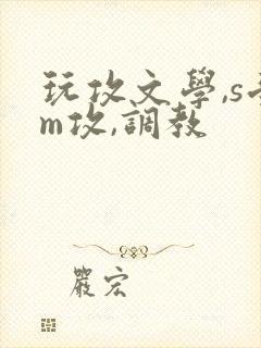 玩攻文学,s受m攻,调教封面