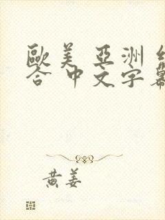 欧美 亚洲 综合 中文字幕