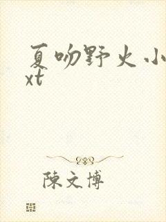 夏吻野火小说txt