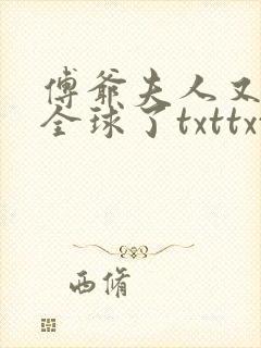 傅爷夫人又惊艳全球了txttxt封面