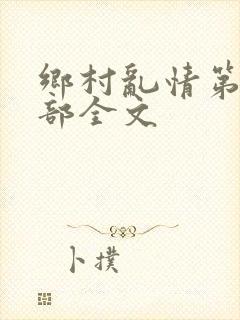 乡村乱情第十三部全文