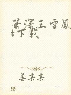萧泽王雪凤txt下载封面