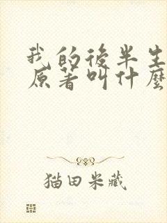 我的后半生小说原著叫什么