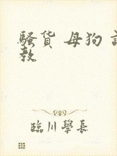 骚货 母狗 调教封面