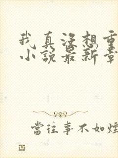 我真没想重生啊小说最新章节阅读