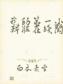 我的第一小说最新版在线阅读全文