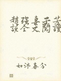 赵强妻子芳姨小说全文阅读