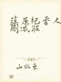 藤原纪香人妻无删减版