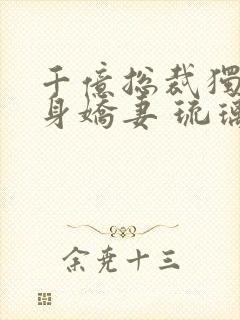 千亿总裁独宠替身娇妻 琉璃雪雪