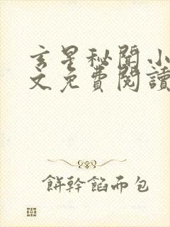 玄星秘闻小说全文免费阅读封面