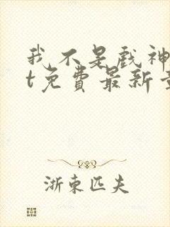 我不是戏神txt免费最新章节