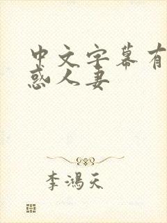 中文字幕有码诱惑人妻封面