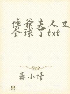 傅爷夫人又惊艳全球了txt