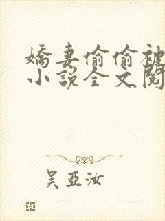 娇妻偷偷被人骑小说全文阅读