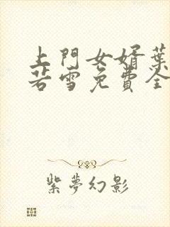 上门女婿叶凡唐若雪免费全文