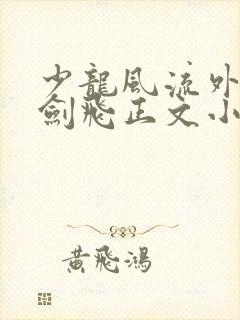 少龙风流外传龙剑飞正文小说
