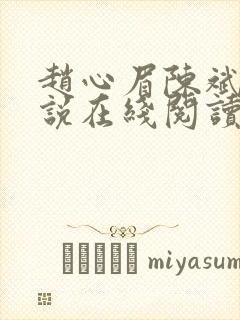 赵心眉陈斌的小说在线阅读