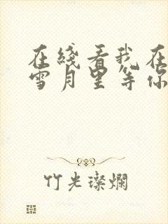 在线看我在风花雪月里等你