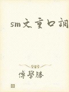 sm文重口调教封面