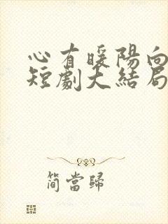 心有暖阳向云霄短剧大结局封面