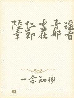 陆仁云青瑶最新章节在哪看