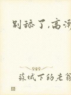 别舔了,高潮了封面