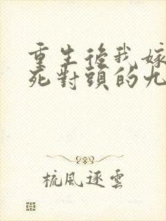 重生后我嫁给了死对头的九叔