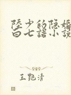 陆少的隐婚罪妻白七诺小说