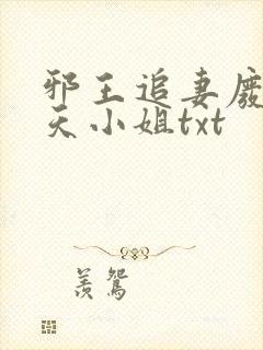 邪王追妻废材逆天小姐txt