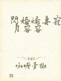 闪婚娇妻宠上天 月容容