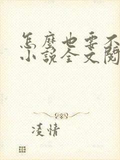 怎么也要不够她小说全文阅读