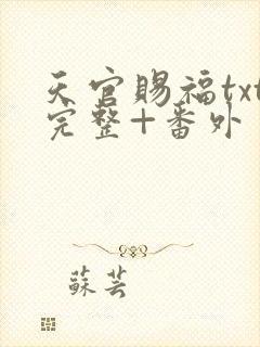 天官赐福txt完整+番外 txt下载封面