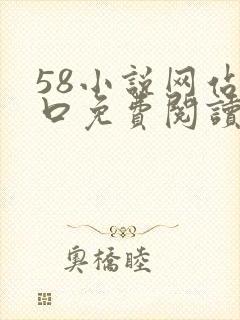 58小说网站入口免费阅读