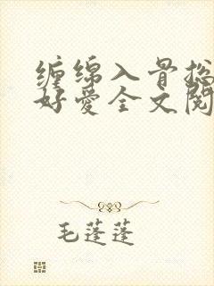 缠绵入骨总裁好好爱全文阅读免费