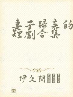 妻子归来的秘密短剧合集