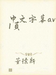 中文字幕av第1页封面