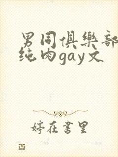 男同俱乐部高h纯肉gay文