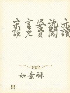 宋言姿沈亦驰小说免费阅读笔趣阁