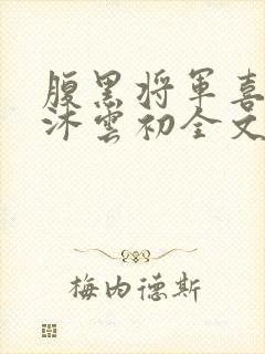 腹黑将军喜当爹沐云初全文免费阅读