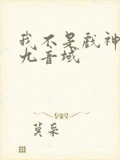 我不是戏神 三九音域封面