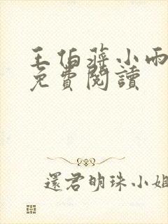 王伯蒋小雨小说免费阅读封面