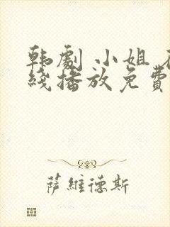 韩剧 小姐 在线播放免费观看封面