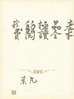 我的极品老婆免费阅读全本小说