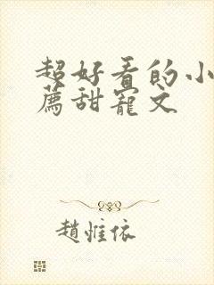 超好看的小说推荐甜宠文封面