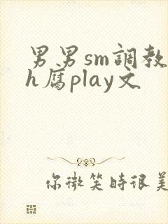 男男sm调教高h腐play文封面