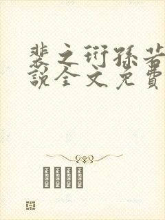 裴之珩孙若微小说全文免费阅读笔趣